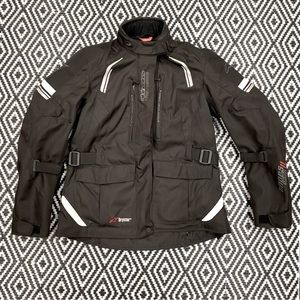 Touring Motorcycle jacket Alpinestars padded armor plus size 2x vented Black